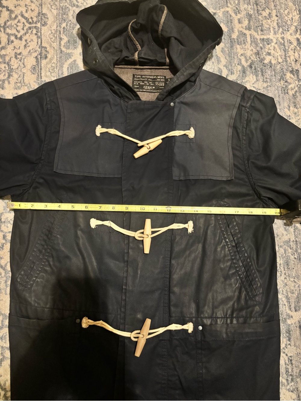 J.Crew Waxed Cotton Water-Resistant Bretton Toggle Jacket - Picture 11 of 13